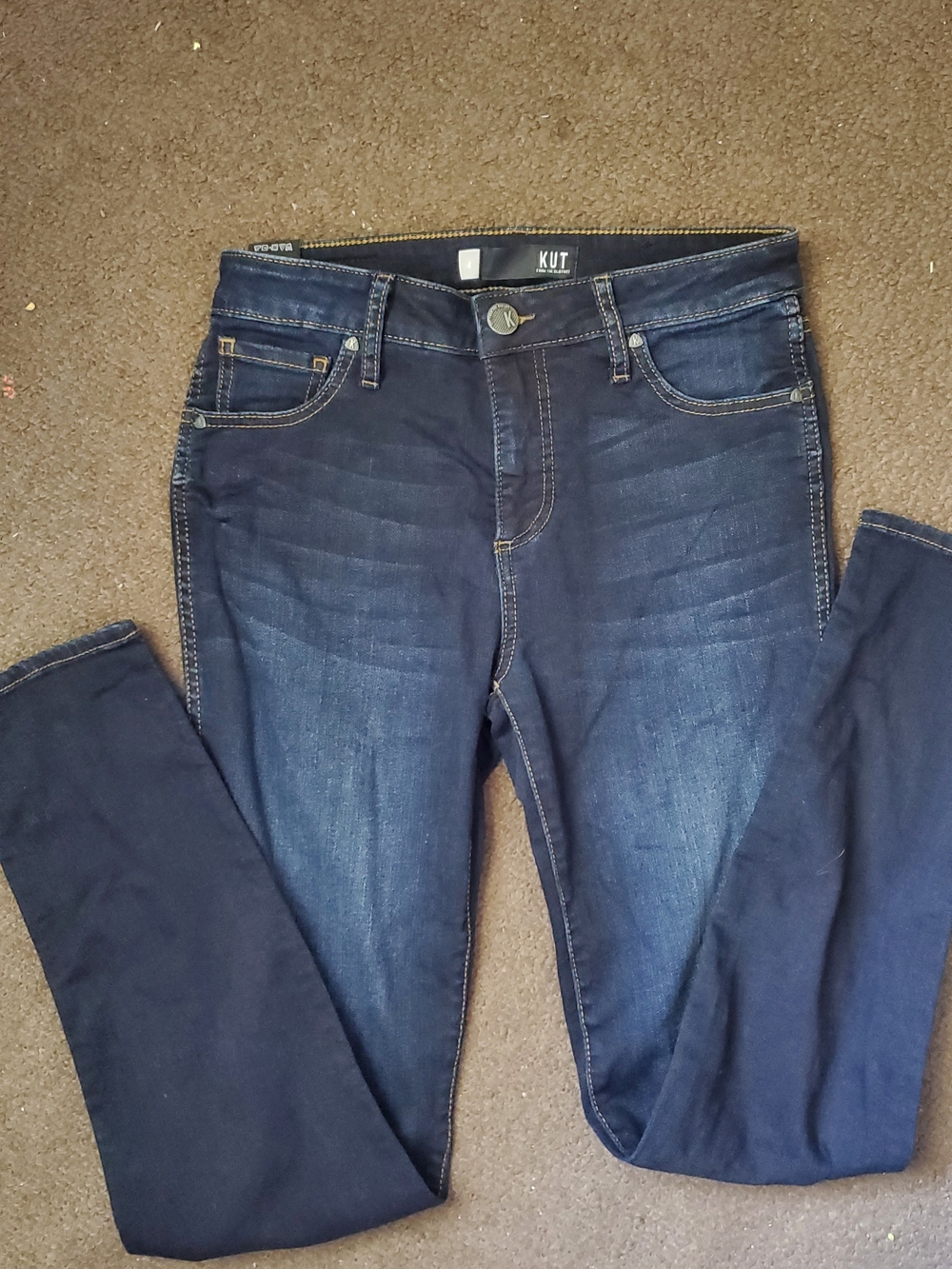 Kut from the Kloth Diana Fab Ab Dark Blue Skinny Jeans
